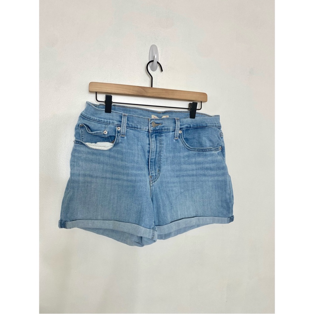Levi’s Womens Light Wash Mid Length Denim Shorts